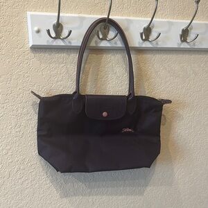 Longchamp Purple Le Pliage Tote Bag with Sturdy Fabric